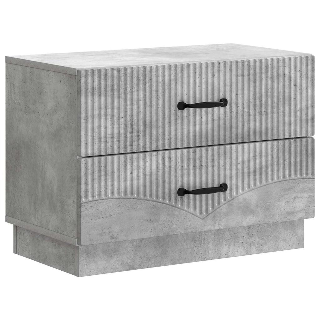 Armadio da Notte Grigio Cemento 62 x 34,5 x 44,5 cm 895238