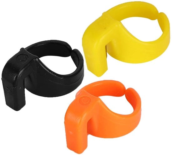 Taglierino a forma di anello per fili - 6 pezzi - per lavori di cucito e DIY - adatto per le mani e per la precisione
