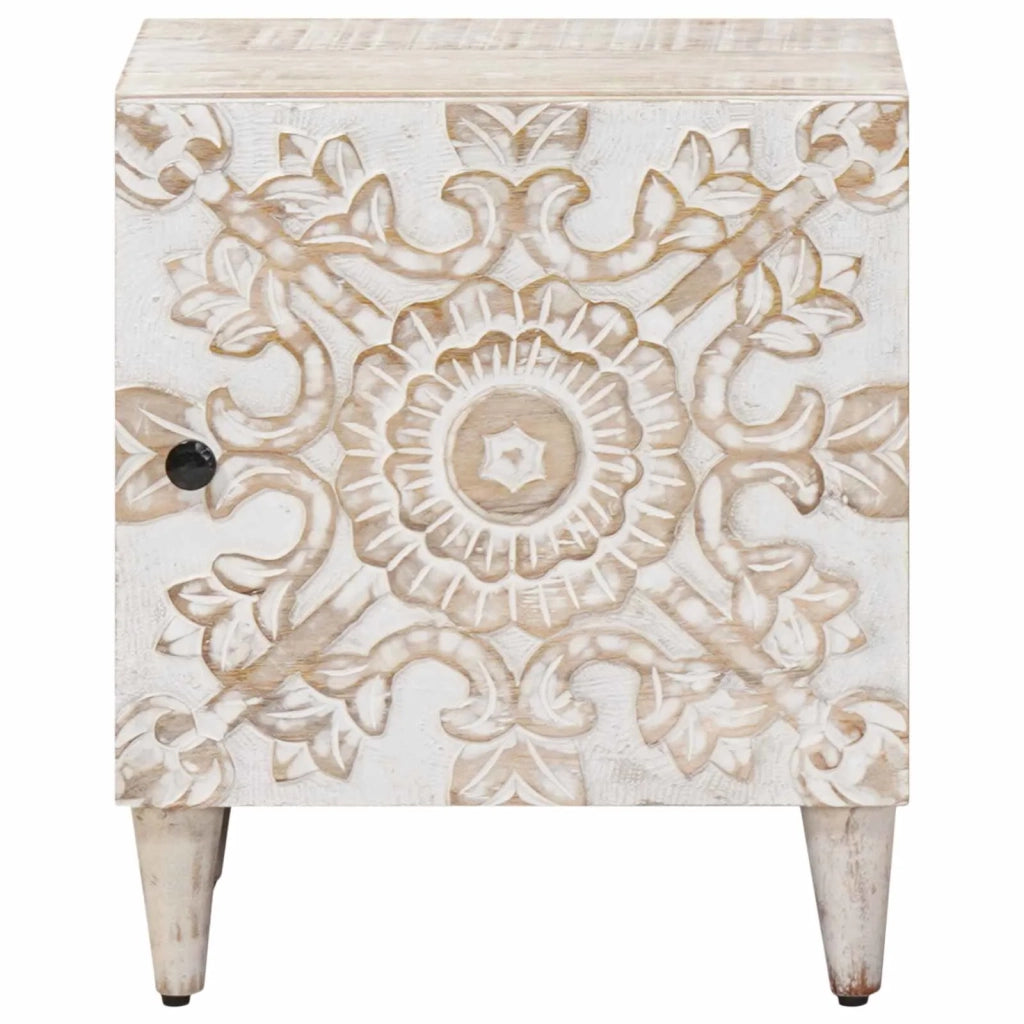 Armadio da Notte Bianco 40 x 33,5 x 46 cm 4018364