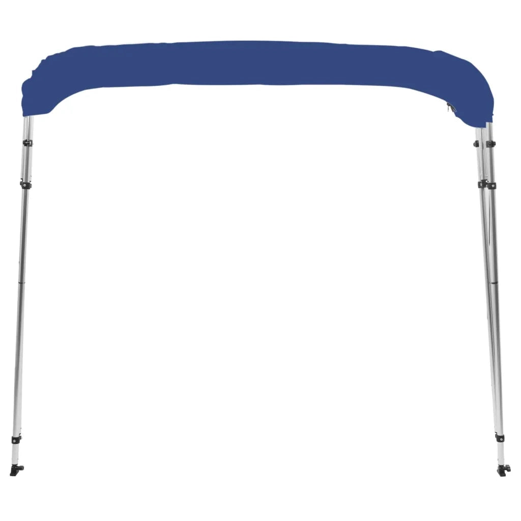 Bimini di Prua con Tendalino a 4 Archi-Tenda da Sole per Bimini di Prua Blu 243x210x137 cm
