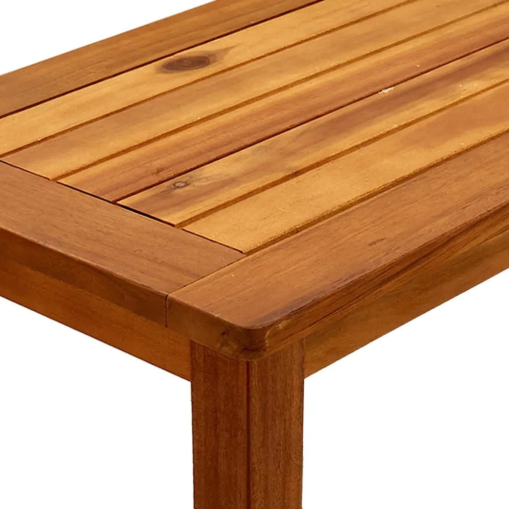 Tavolo Consolle da Giardino 80x35x75cm Legno Massello di Acacia 316405