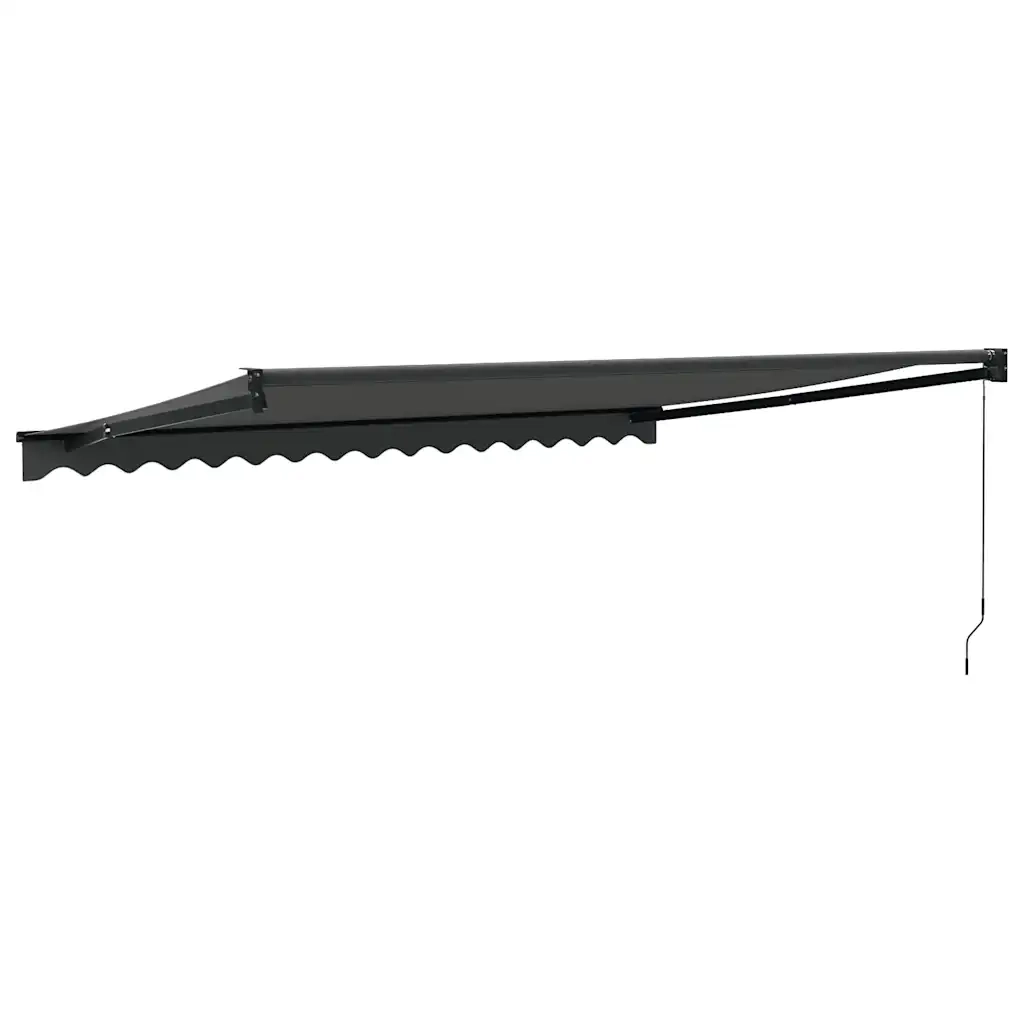 Tenda da Sole Retrattile Antracite 4x3 m in Tessuto e Alluminio 3154463