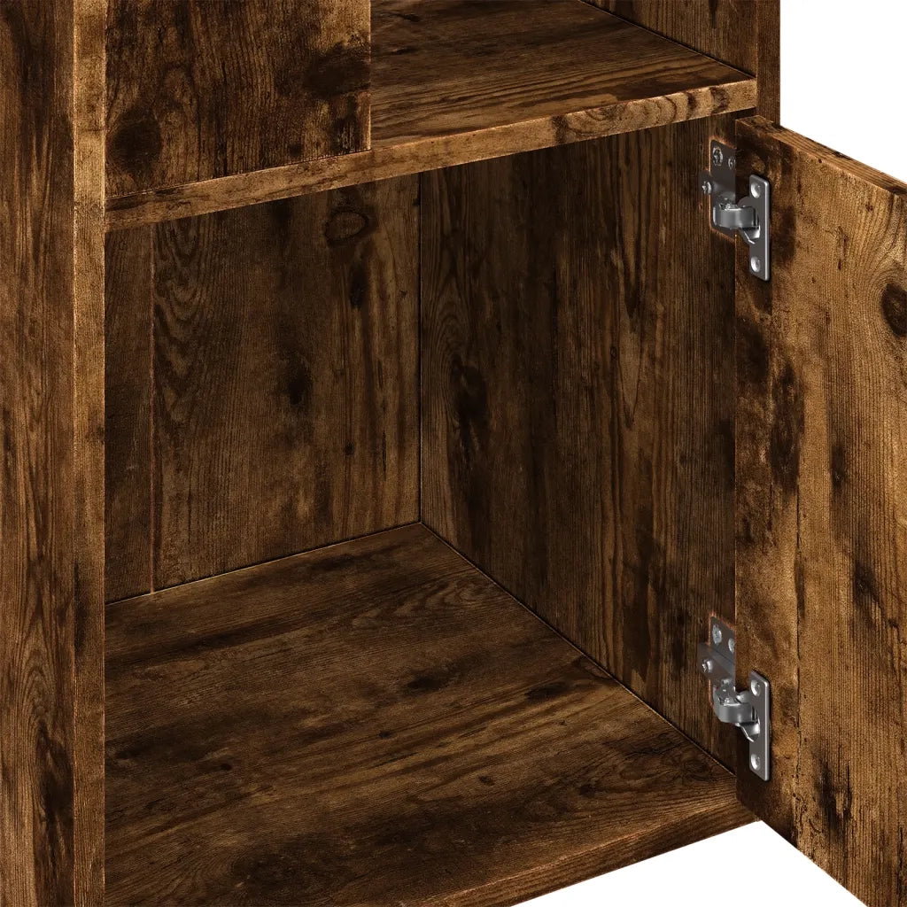 Libreria Rovere Fumo 40x36x189 cm in Legno Multistrato 848245