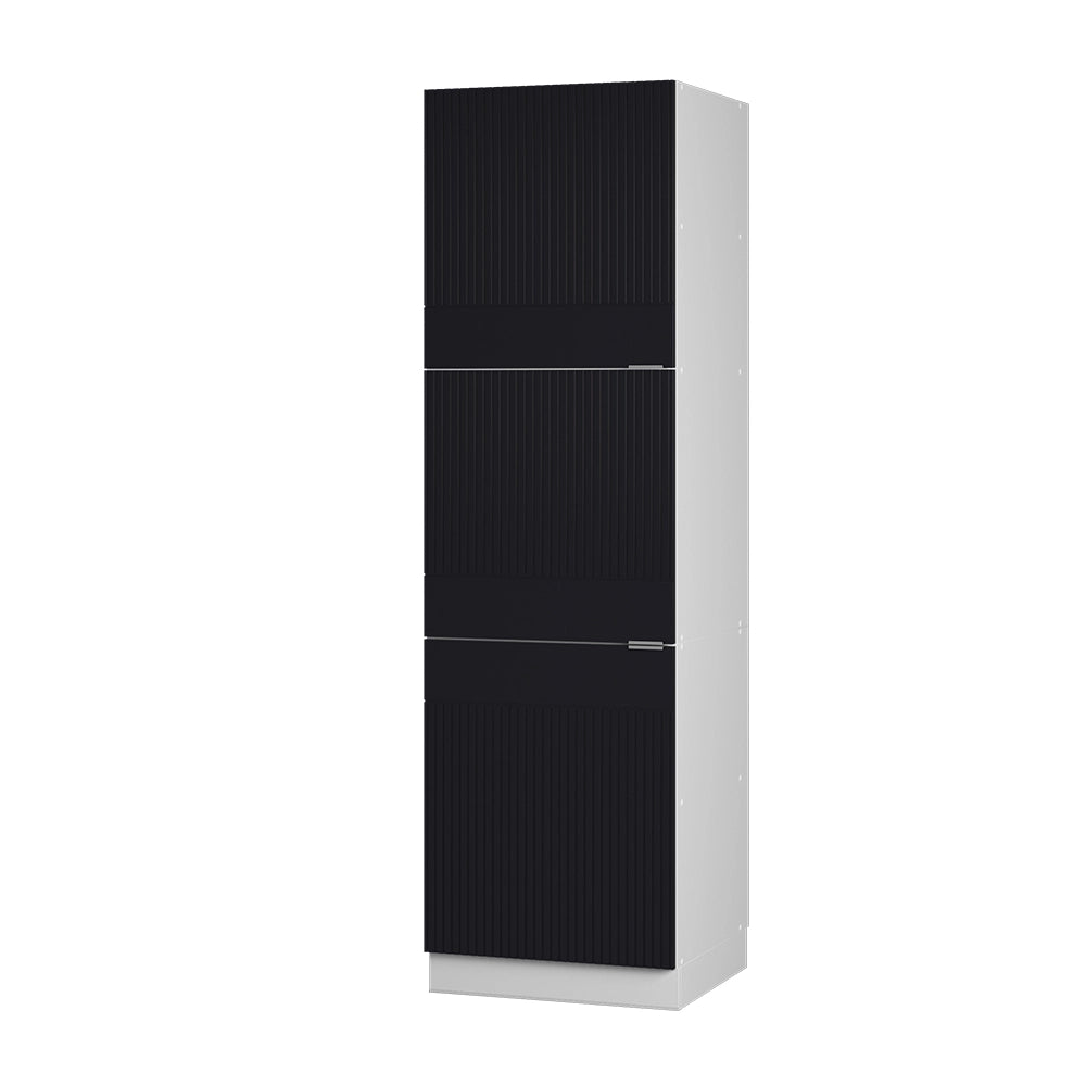 Vicco Mobile per forno da incasso Nero a righe 60 cm