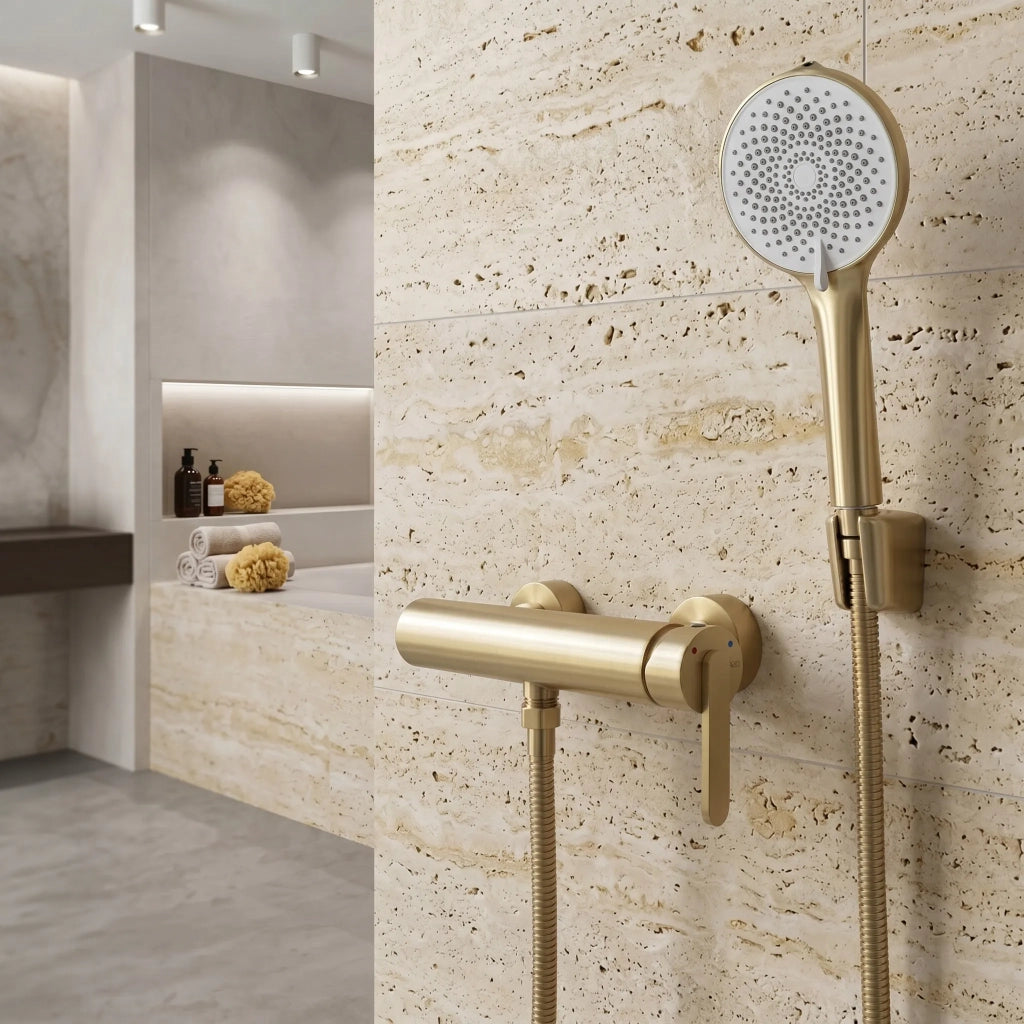 Rubinetto Per Vasca Rea Ontario Side Brush Gold
