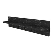 Appendiabiti con 10 ganci 80 x 13 x 18 cm effetto marmo nero 03_0008170