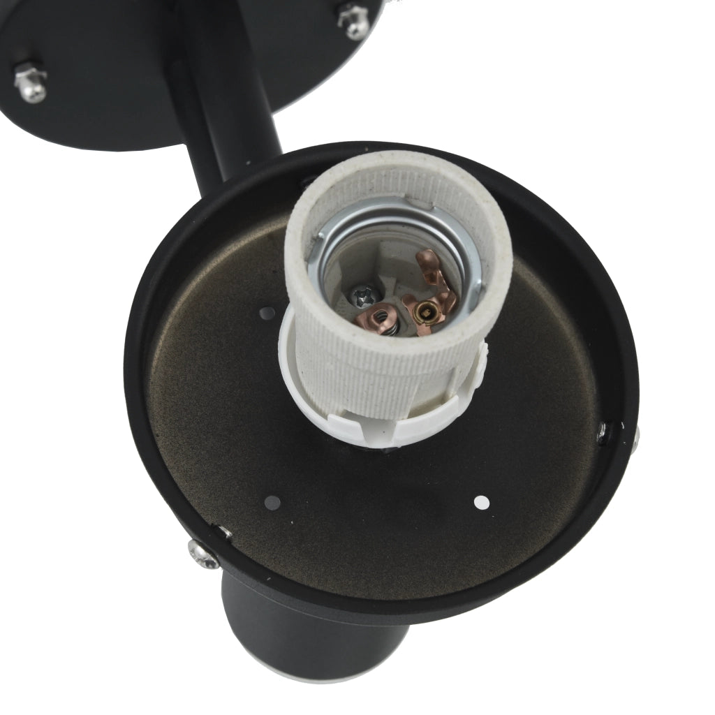 Applique da esterno Nero Acciaio Inossidabile IP44
