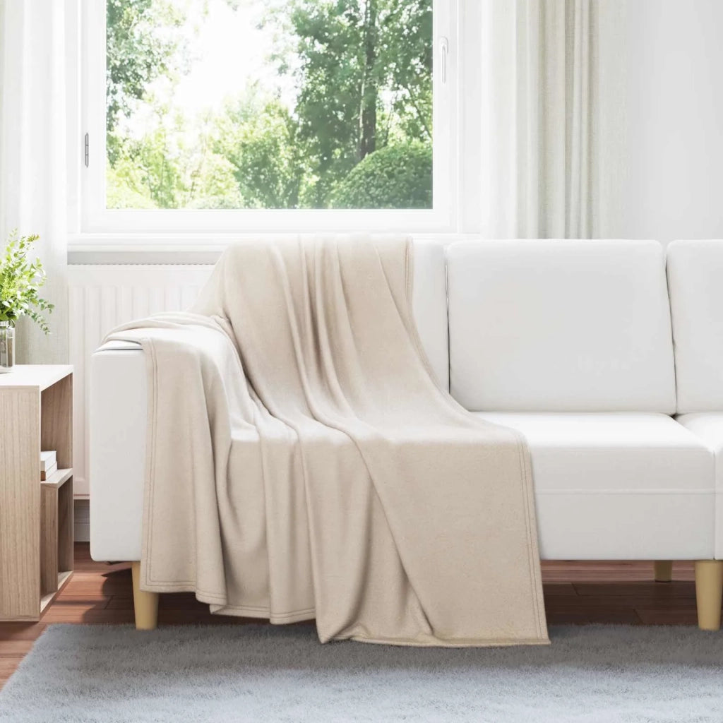 Coperta Beige 170 x 130 cm Panno 42017005