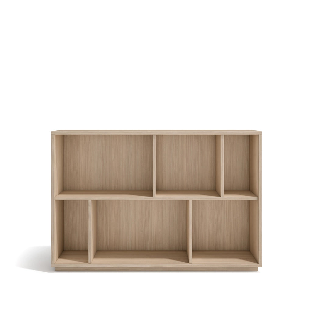 Libreria Herdasa effetto noce chiaro 80x119x32