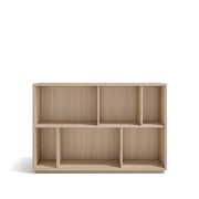 Libreria Herdasa effetto noce chiaro 80x119x32