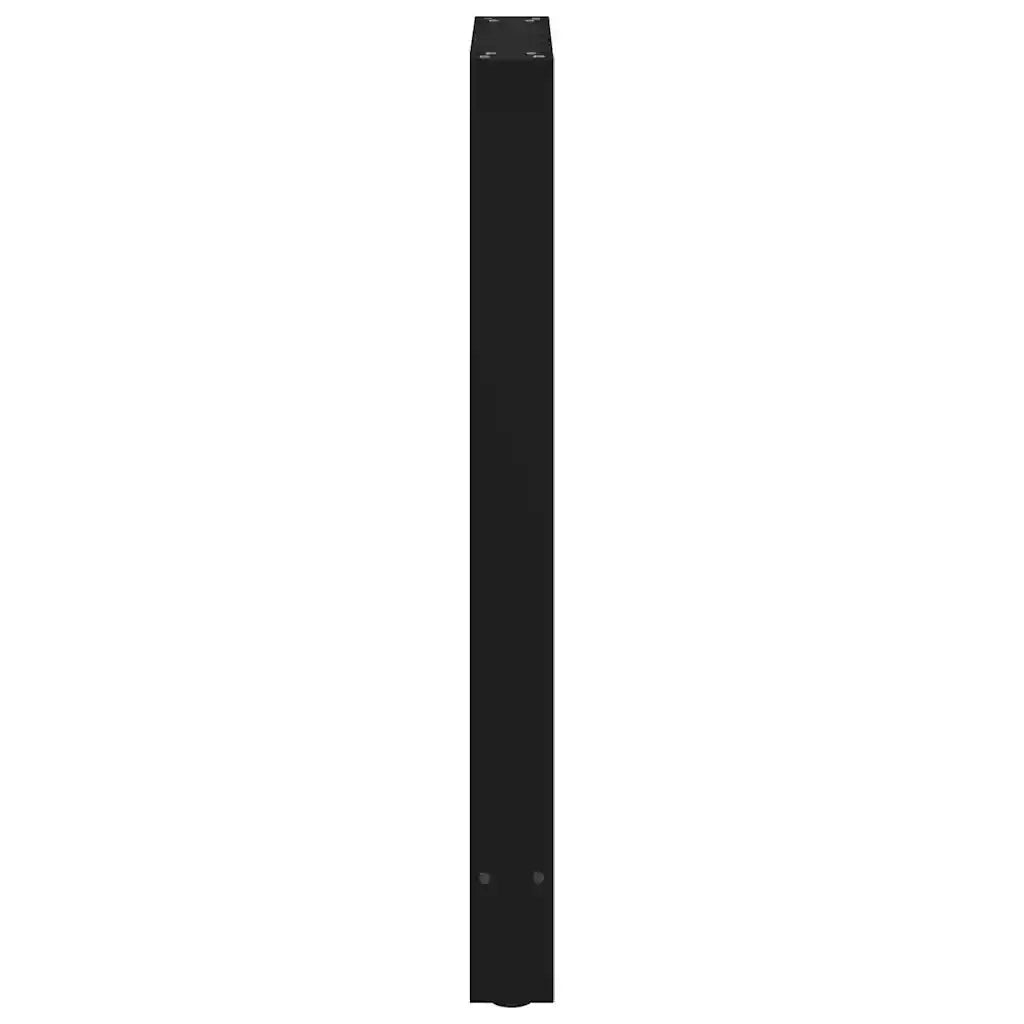 vidaXL Gambe per tavolo da bar nere 2 pz 50x(90-91) cm in acciaio