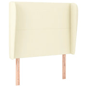 Testiera | Testata ad Orecchio Crema 103x23x118/128 cm in Similpelle