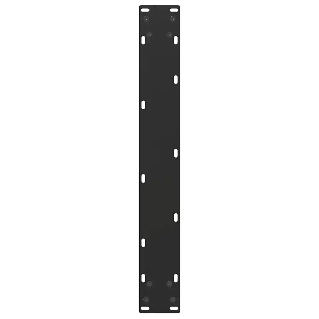 Gambe per tavolo da bar a forma di U 2 pz nere 60x(110-111) cm in acciaio 4013248
