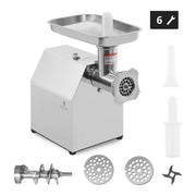 Tritacarne in acciaio inox con funzione reverse 140 kg/h potenza: 850 watt 14_0001955