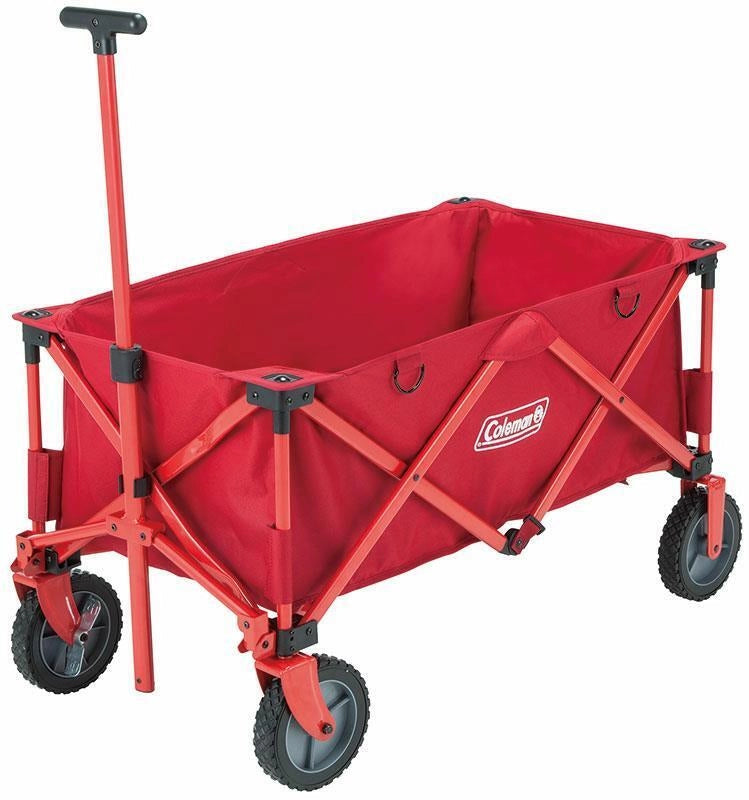 Coleman 2000038421 Carrello da Campeggio Pieghevole con Freno Ruote Capacita' 85 Kg Tessuto Poliestere Telaio Acciaio colore Rosso