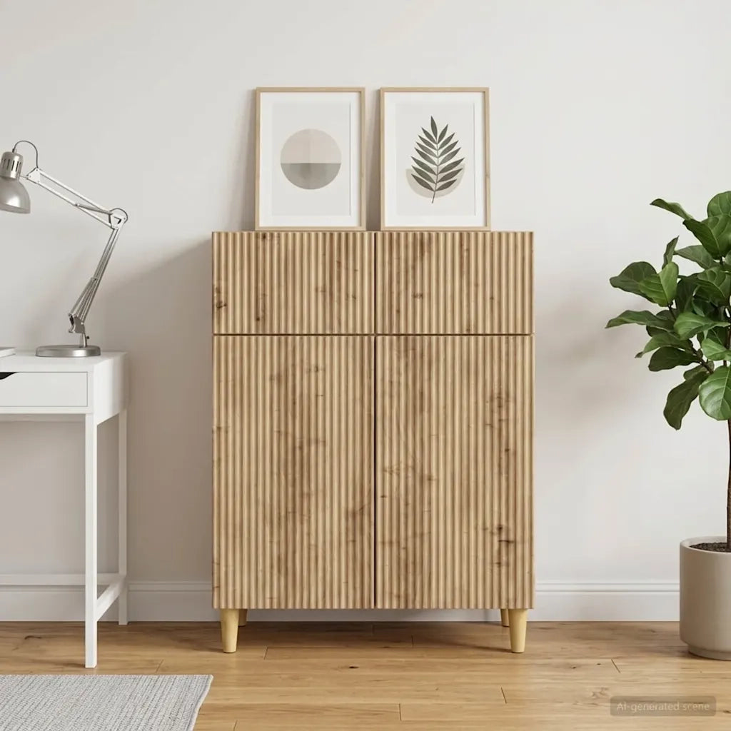 Credenza con cassetto Rovere Artigianale 66 x 34,5 x 90 cm 894644
