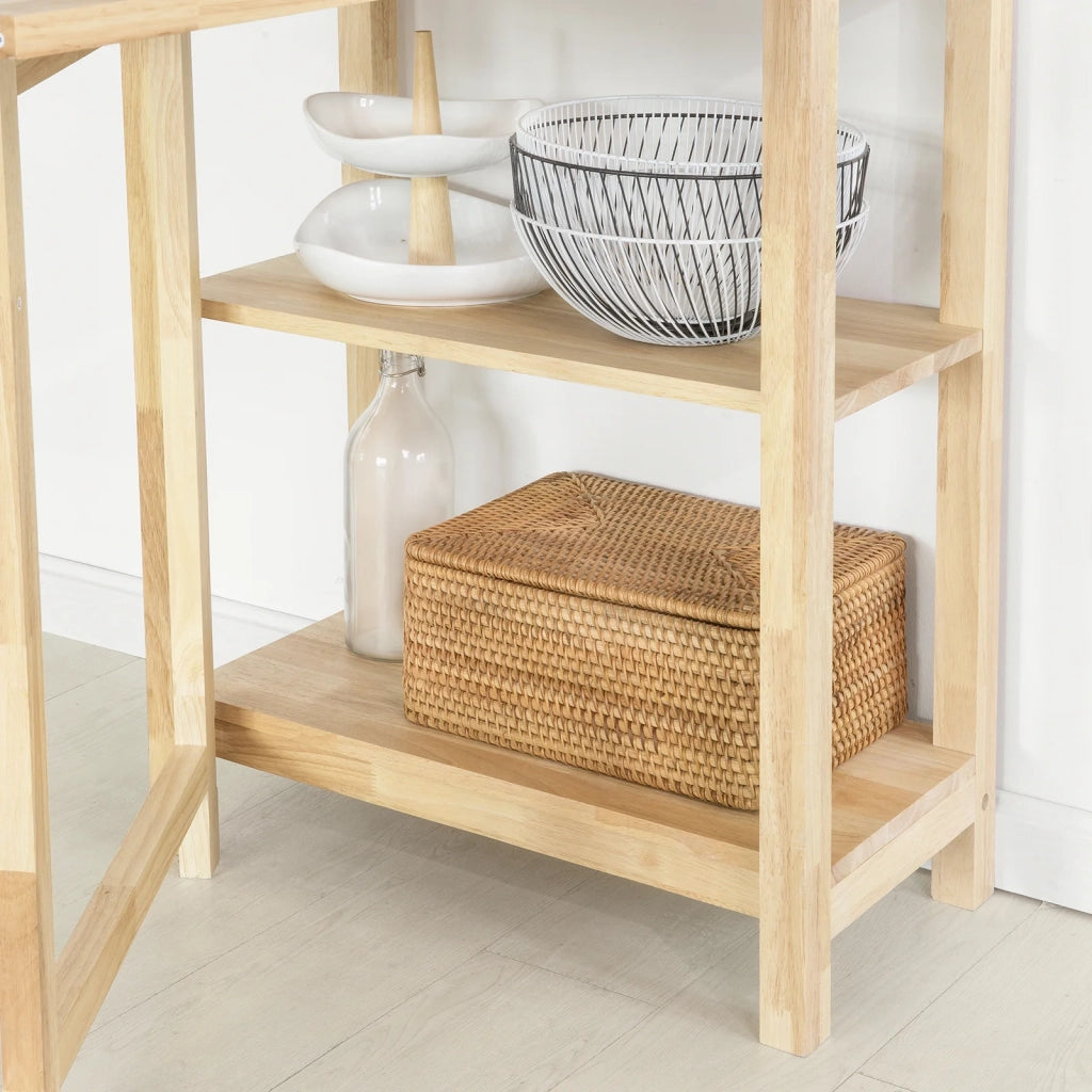 Tavolo Cucina Piccolo Tavolo da Cucina Allungabile Tavolino da Pranzo Credenza Scaffale tavolini pieghevoli FWT70-N