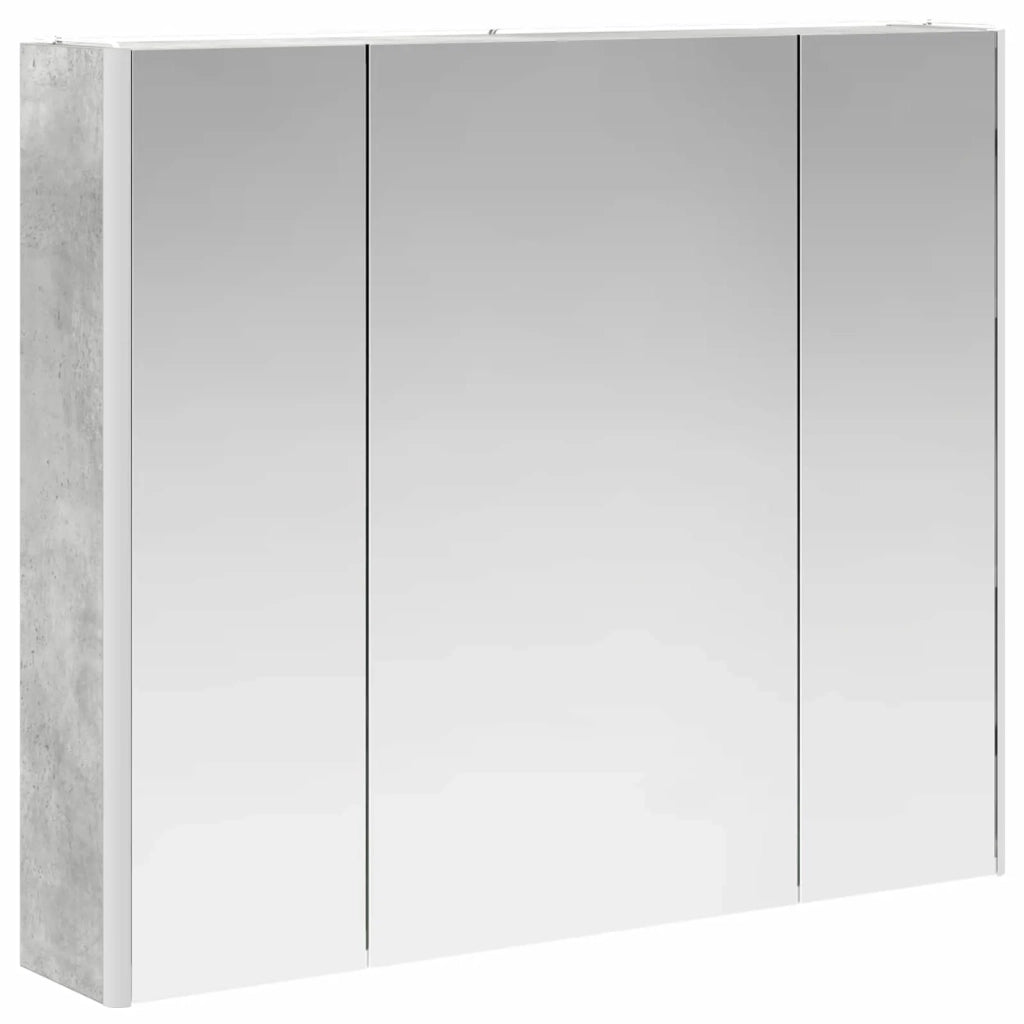 Mobiletto per specchio da Bagno | Armadio da bagno Grigio cemento