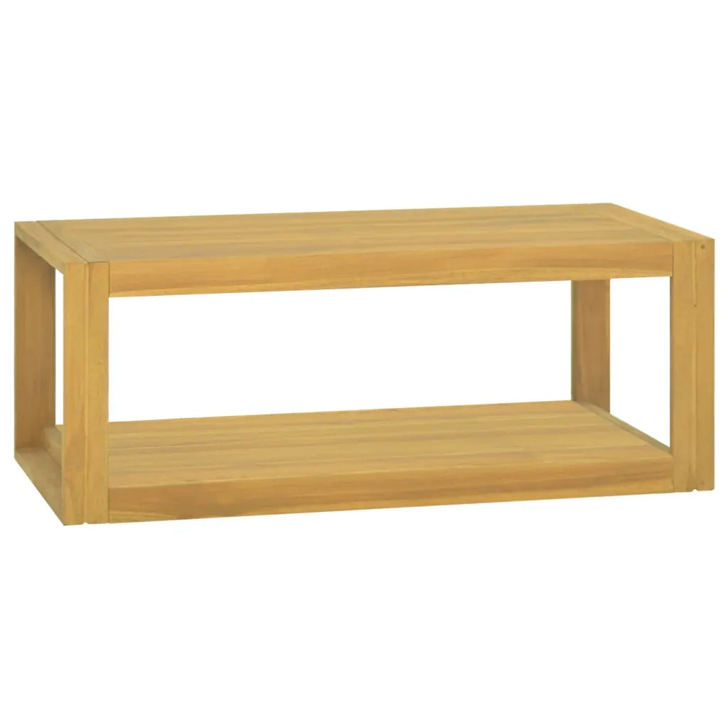 Elegante mobiletto da bagno a parete in legno 90 x 45 x 35 cm in teak naturale 02_0046962