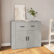 Credenza Grigio Cemento 80x33x70 cm in Legno Multistrato 816572