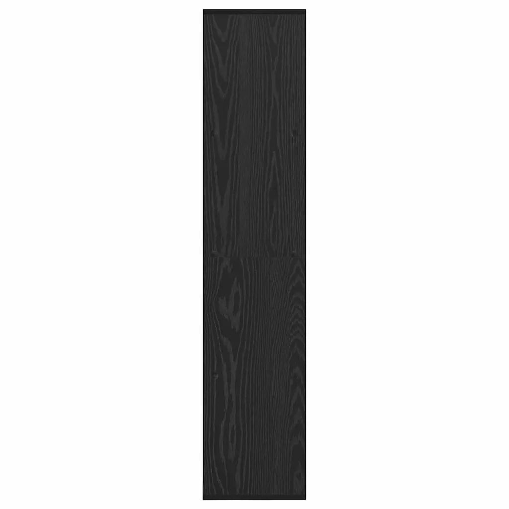Armadio per Libri Rovere Nero 137,5 x 29 x 137,5 cm