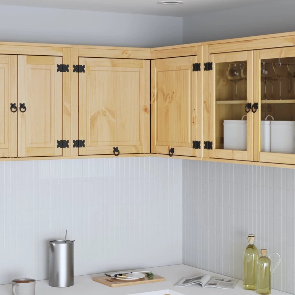 Pensile da cucina | Armadietto SKI Marrone Miele 80 x 80 x 60 cm Pino massello