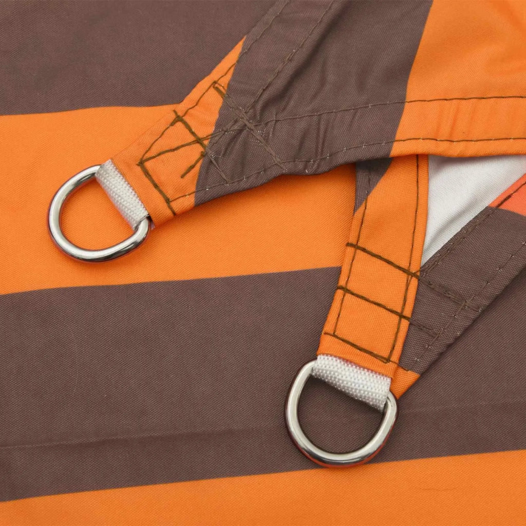 Vela da ombra solare Arancione e Marrone 5 x 5 m