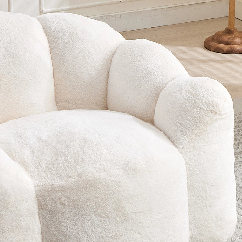 Divano compatto Lotus ¨C Minimal ¨C velluto grigio chiaro, senza montaggio