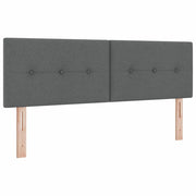Testiera | Testata LED con strisce LED Grigio scuro 144 cm Tessuto