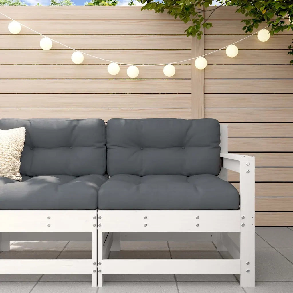 Sedia da Giardino con Cuscini in Legno Massello di Pino CFW5703628