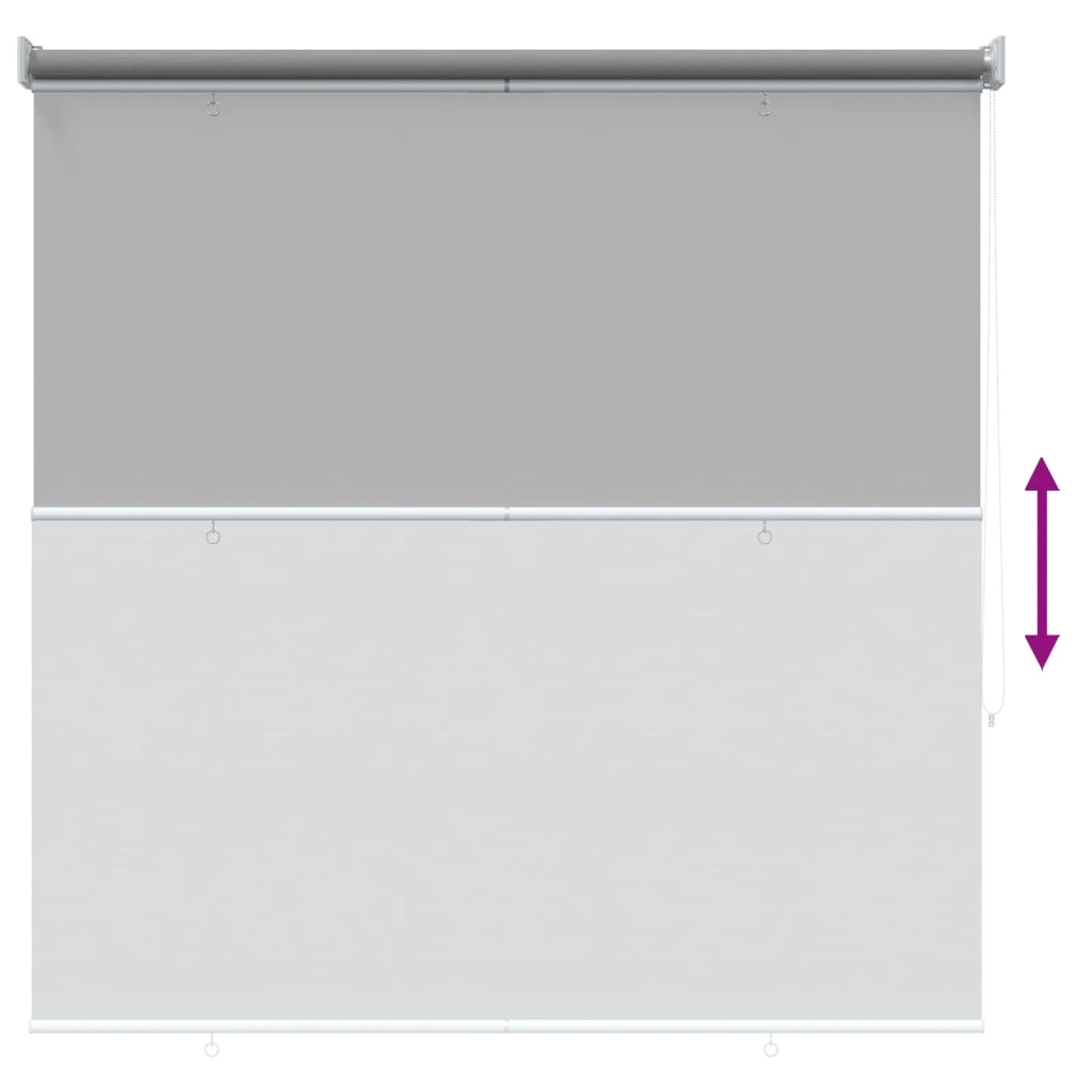 Voletta a rullo | Tenda a rullo con protezione UV Grigio Chiaro 120 x 140 cm