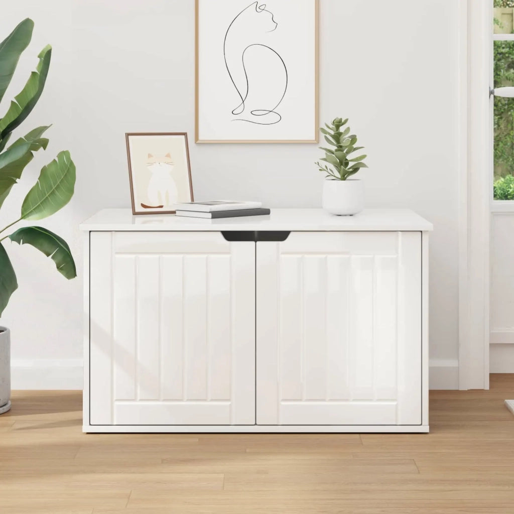 Casa per Gatti Bianco Lucido 85 x 55 x 50,5 cm CFW5179748