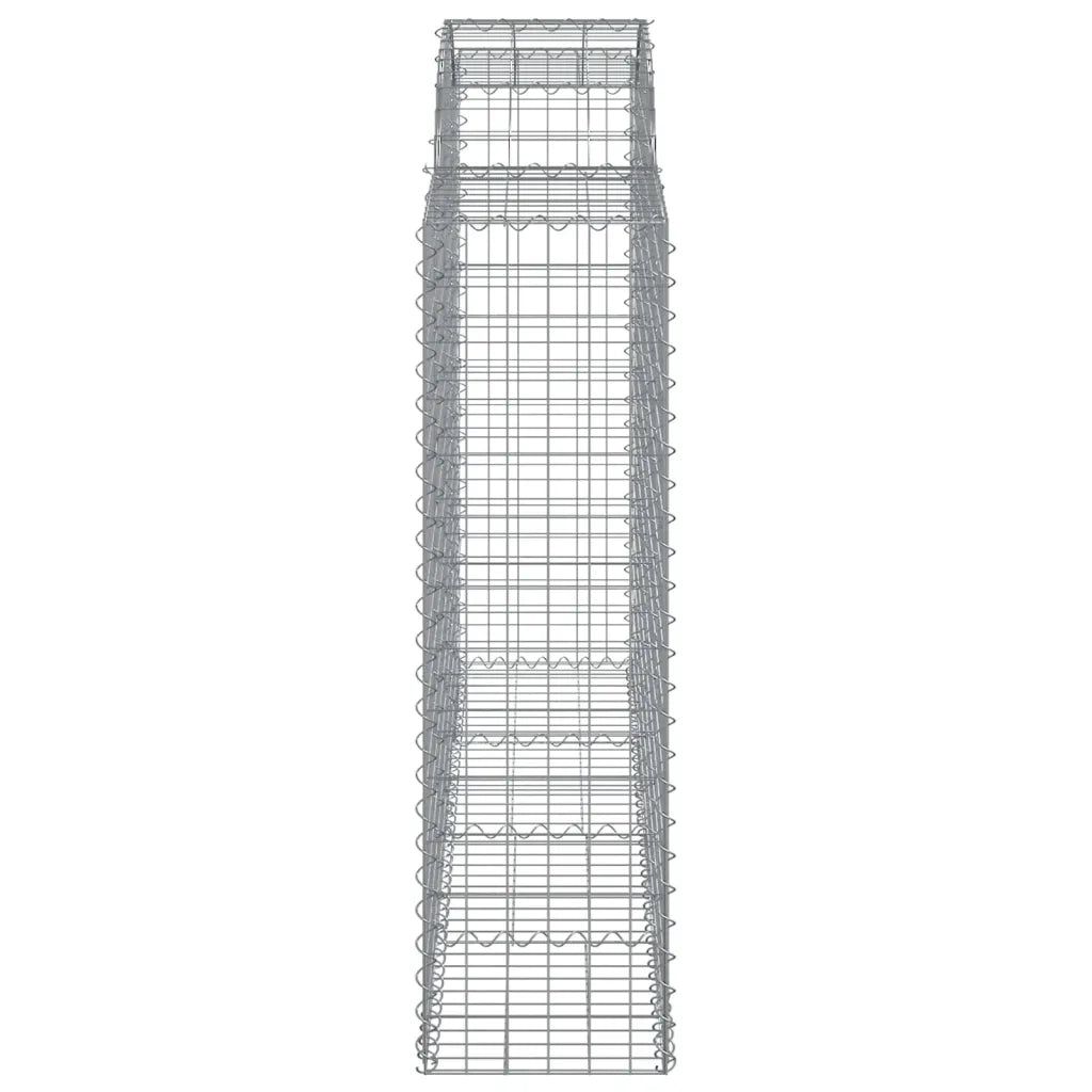 Cesti Gabbioni ad Arco 4 pz 200x50x140/160 cm Ferro Zincato 3146364