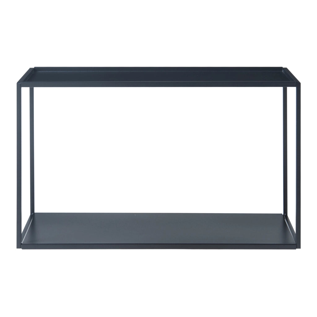 Mensola da Parete Notodden Telaio Rettangolare 60 x 25 x 35 cm Acciaio Nero [en.casa]