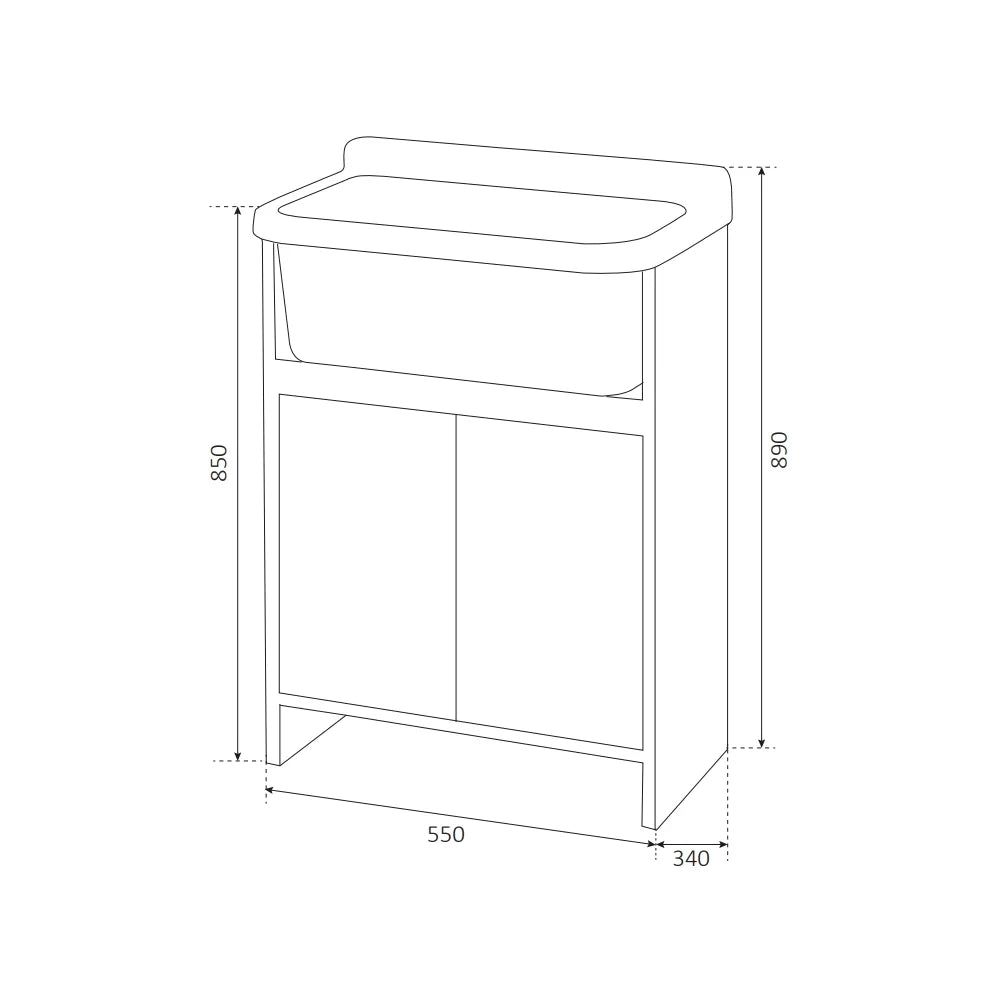 Lavatoio ORAZIO Negrari 55x34