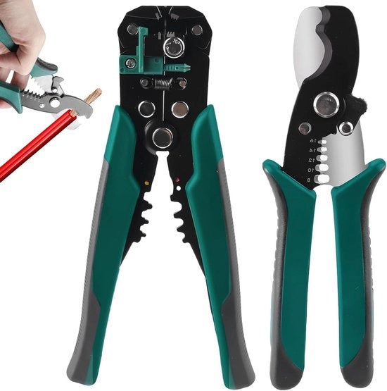 Tang 3 in 1 per Strappare e Ritirare Filo - Ø 02-6 mm² Strappatore per 24-10 AWG - Multitool per Filo Completo e Intrecciato.