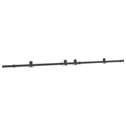 Kit di Binari per Porte Scorrevoli 305 cm Acciaio Nero CFW8375246
