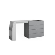 Vicco Tavolo per l'artigianato Grigio 95.5 x 80 cm pieghevole, 4 cassetti