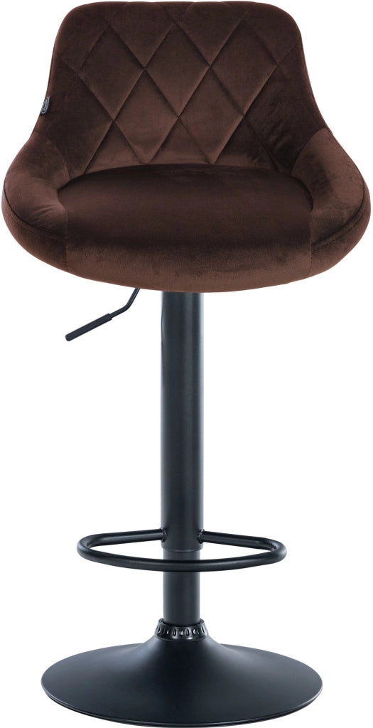 2er Set Barhocker Lazio Samt schwarz