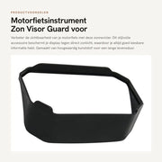 Visiera di Guardia per Motocicletta - Migliorata Visibilità - Materiale Resistente al Tempo - Nero Elegant - Ottima Leggibilità - Parasole per Motocicletta
