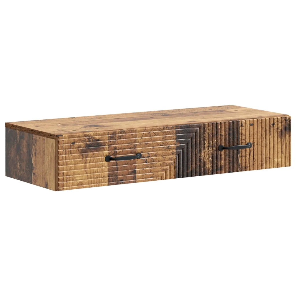 Tavolino da Parete Laterale Legno antico 87,5 x 34,5 x 17 cm 898673