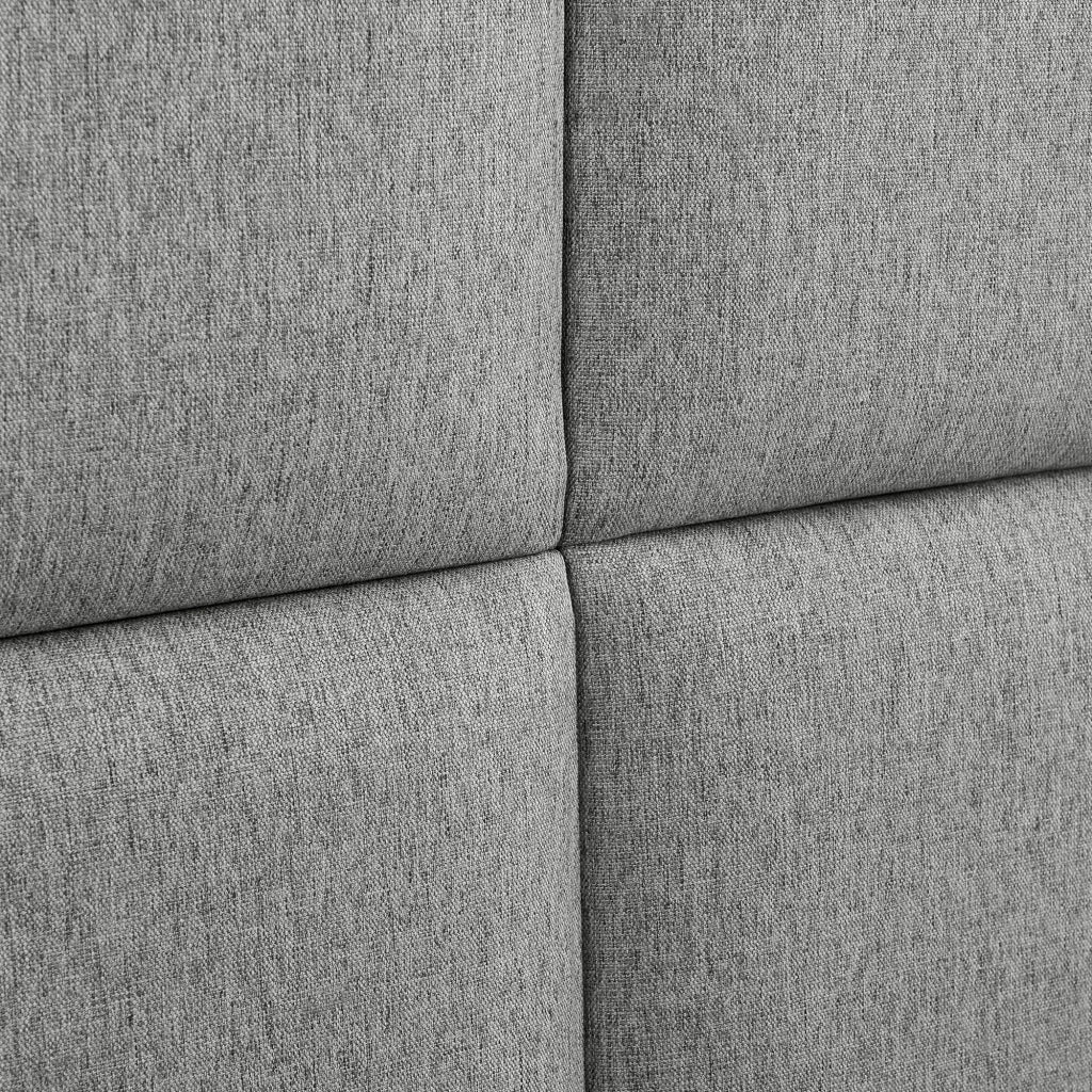 Set di 4 cuscini da parete in tessuto 30 x 30 cm grigio chiaro 03_0010642