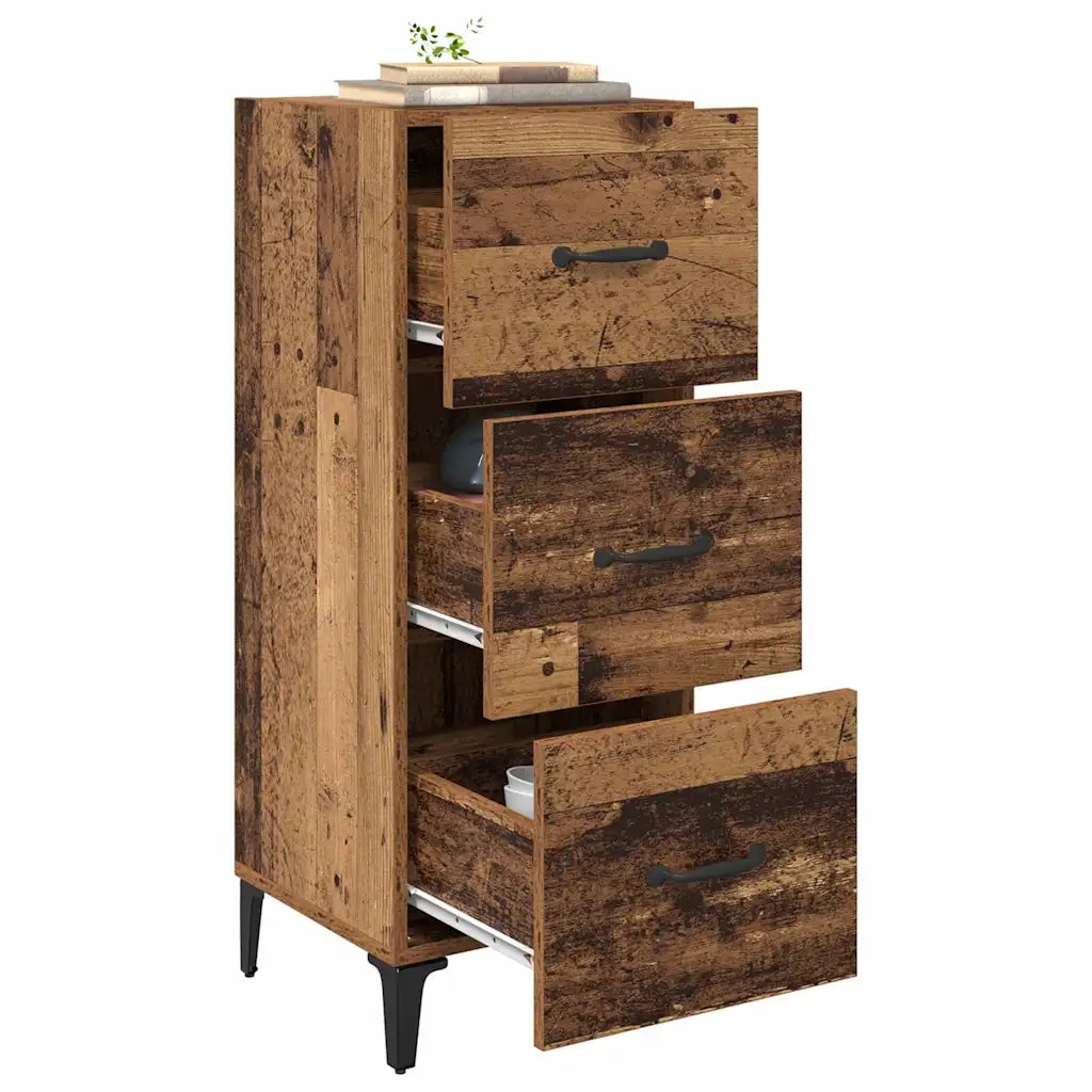 Credenza-Buffet-Armadio da cucina Legno vecchio 34,5 x 34 x 90 cm Legno multistrato 599200