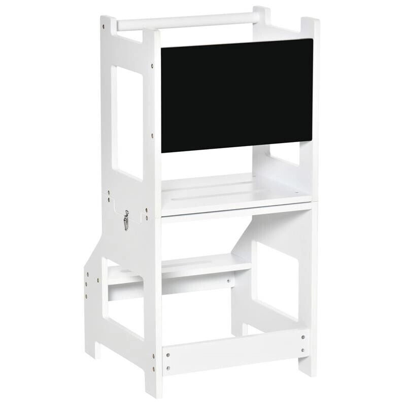 SCALA MONTESSORI 2 IN 1 CON SGABELLO E LAVAGNA INCLUSI 42X44XH86 CM