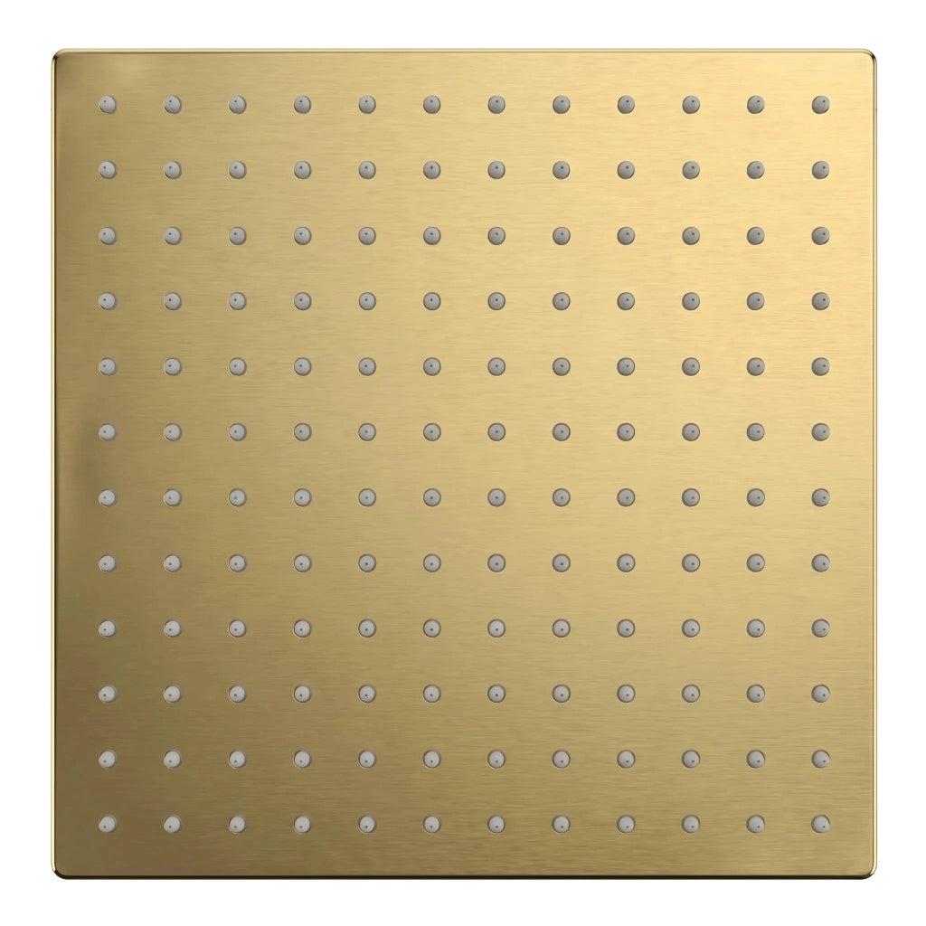 Soffione Doccia Quadrato Rea Js-p015bg 30cm Brush Gold