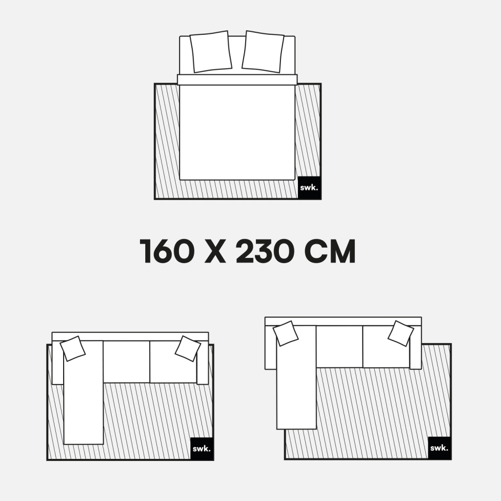Tappeto da interno shaggy motivi geometrici beige, marrone, nero