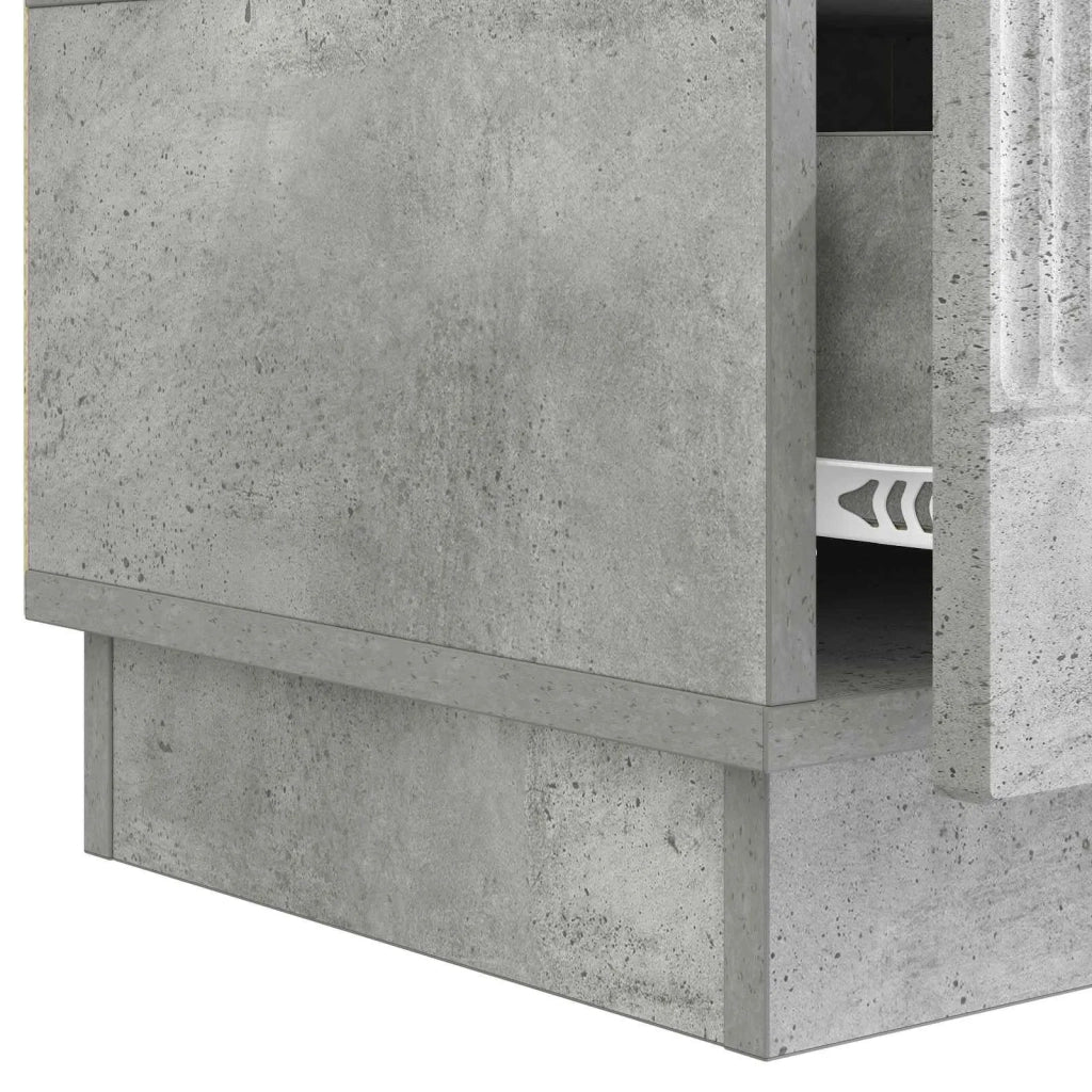 Mobile TV con cassetto Grigio Cemento 147 x 34,5 x 27 cm