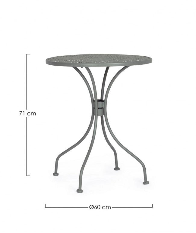 Tavolo da Giardino Ø60x71h cm Lizette Dark Olive