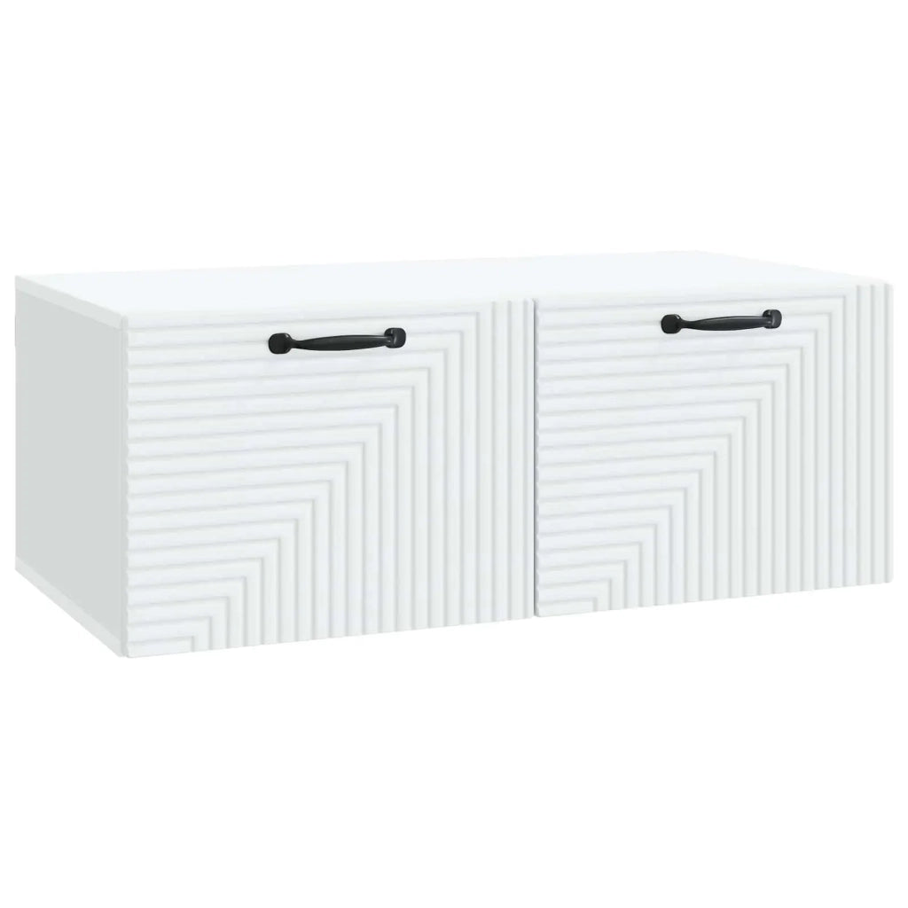 Mobile Porta TV da Muro Bianco 78,5 x 41 x 30 cm 898685