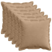 Federa 6 pz HOUTEN Marrone 35 x 35 cm corduroy 916456